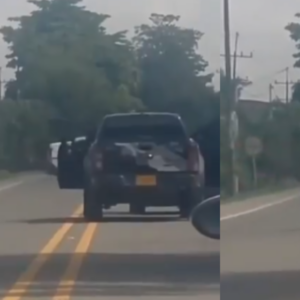 video-|-conductor-fue-victima-de-robo-en-inmediaciones-de-la-via-que-comunica-a-villa-rica-y-puerto-tejada:-delincuentes-huyeron-con-la-camioneta