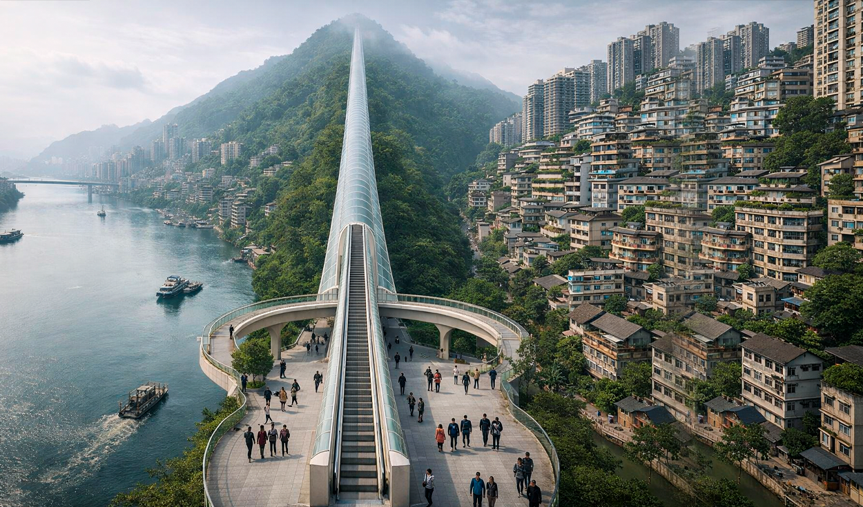 china-desafia-al-mundo-con-una-gigantesca-escalera-electrica-de-905-metros-que-permite-un-recorrido-al-aire-libre-por-20-minutos.