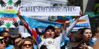 Los venezolanos marcharon para exigir elecciones libres los-venezolanos-marcharon-para-exigir-elecciones-libres