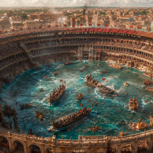 el-dia-en-que-el-coliseo-de-roma-dejo-de-ser-arena-para-convertirse-en-escenario-de-combates-navales:-lo-inundaban-en-35-minutos