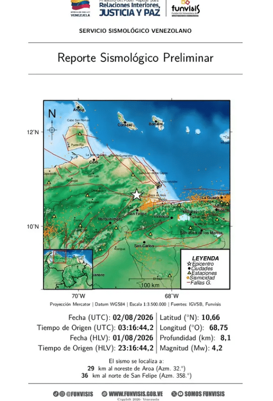 temblor-de-4.2-se-sintio-en-el-centroccidente-de-venezuela