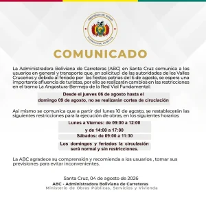 abc-levantara-restriccion-en-tramo-la-angostura-bermejo