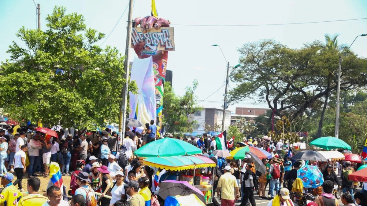 la-movilizacion-alrededor-del-monumento-a-la-resistencia-durante-el-7-de-agosto-en-cali:-asi-transcurrio-la-jornada