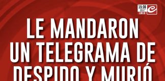 Le mandaron un telegrama de despido y murió le-mandaron-un-telegrama-de-despido-y-murio