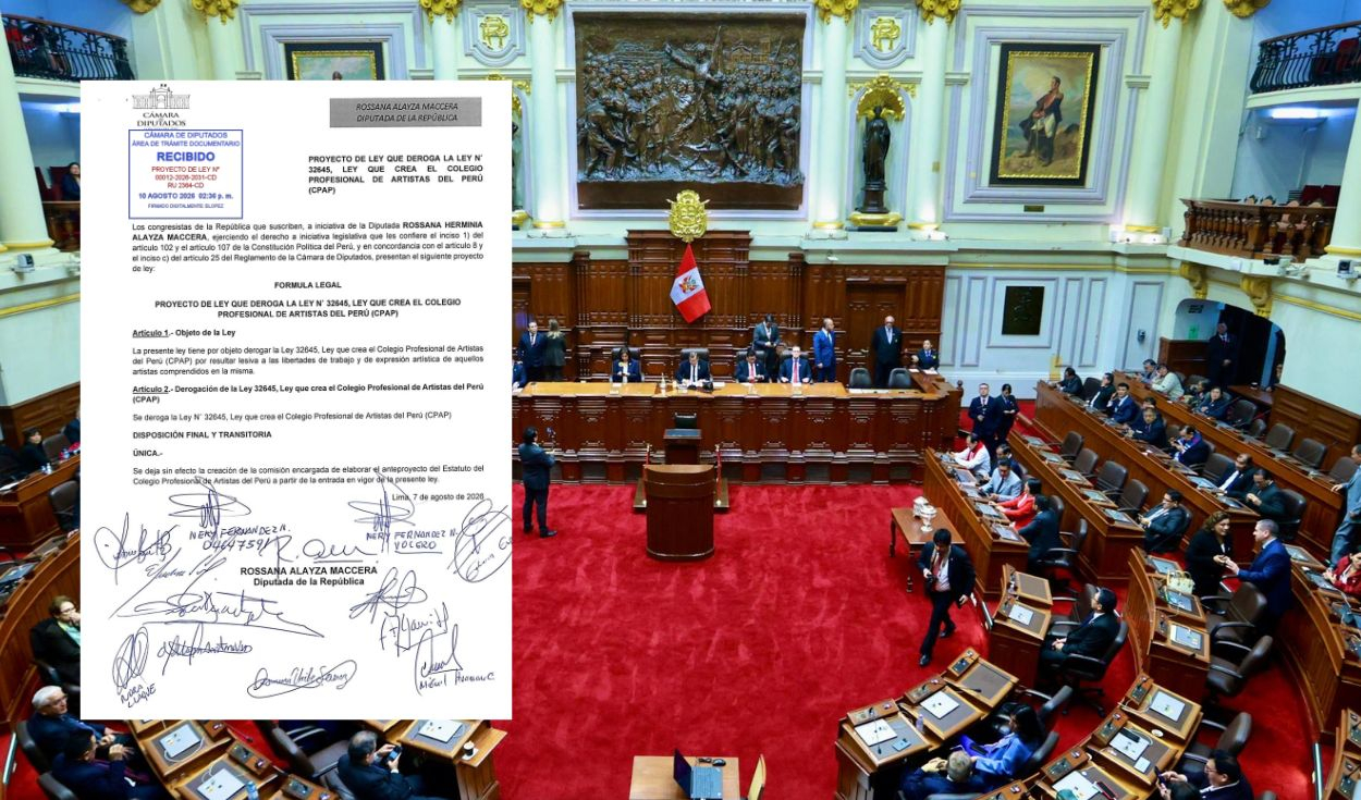 congreso:-presentan-proyecto-de-ley-para-derogar-la-creacion-del-colegio-profesional-de-artistas-del-peru
