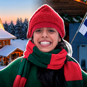 la-joven-colombiana-de-26-anos-que-crecio-en-espana-y-cada-navidad-trabaja-como-elfa-en-finlandia:-es-comun-comer-carne-de-reno