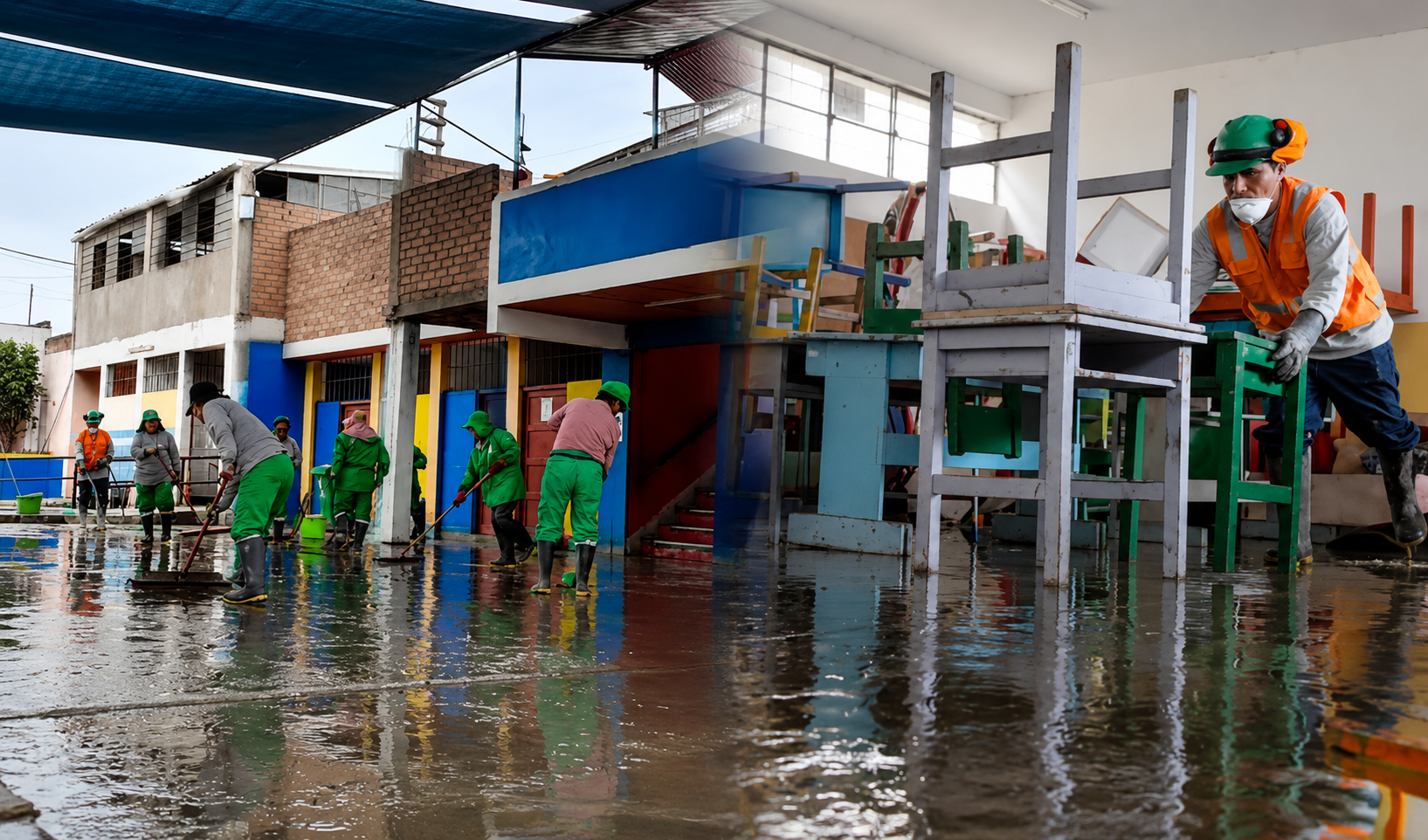minedu-inspecciona-colegios-afectados-por-lluvias-en-lima-sur:-15-se-encuentran-en-puntos-criticos