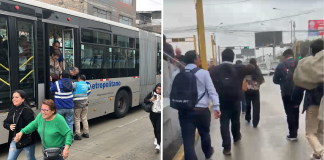 Usuarios del Metropolitano reportan demoras y largas filas por bus malogrado en estación Parque del Trabajo usuarios-del-metropolitano-reportan-demoras-y-largas-filas-por-bus-malogrado-en-estacion-parque-del-trabajo