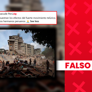 es-falso-que-esta-fotografia-retrate-los-danos-estructurales-causados-por-el-sismo-de-magnitud-7,2-en-ayacucho:-en-realidad,-fue-captada-en-venezuela