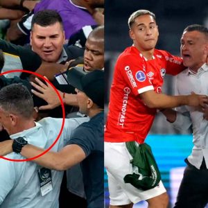 revelan-identidad-del-futbolista-de-botafogo-que-golpeo-a-horacio-melgarejo,-dt-de-cienciano,-en-la-copa-sudamericana