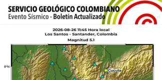 Este fue el punto exacto del temblor de 5,1 en Santander hoy 26 de agosto de 2026 este-fue-el-punto-exacto-del-temblor-de-5,1-en-santander-hoy-26-de-agosto-de-2026